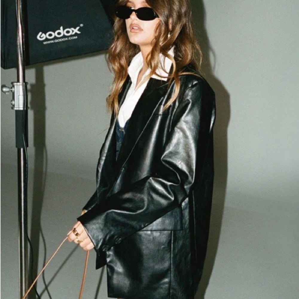 Princess Polly Black Leather Jacket | 20